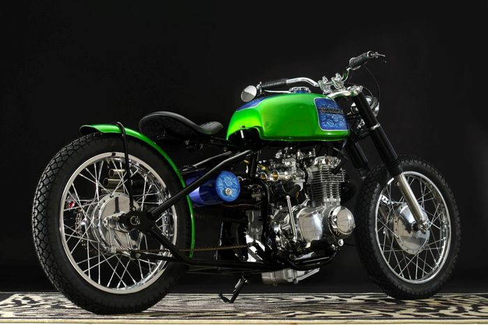 Honda CB350 custom chopper dari Steel Bent Customs, dilansir oleh Thebikeshed.cc