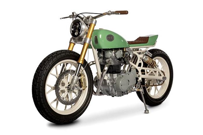 Yamaha XS650 custom flat track dari PanicRev Customs, dilansir oleh Pipeburn.com