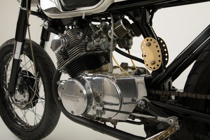 Honda CB160 custom cafe racer milik Jeanie Salling (JMS Customs), dilansir oleh Bikebound.com