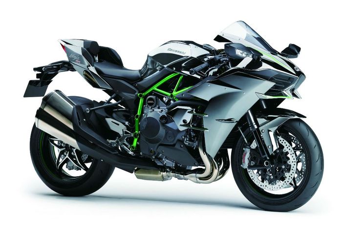 Tampilan Kawasaki H2, motor tercepat saat ini. Dilansir oleh Visordown.com