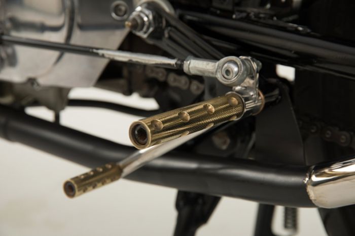 Honda CB160 custom cafe racer milik Jeanie Salling (JMS Customs), dilansir oleh Bikebound.com