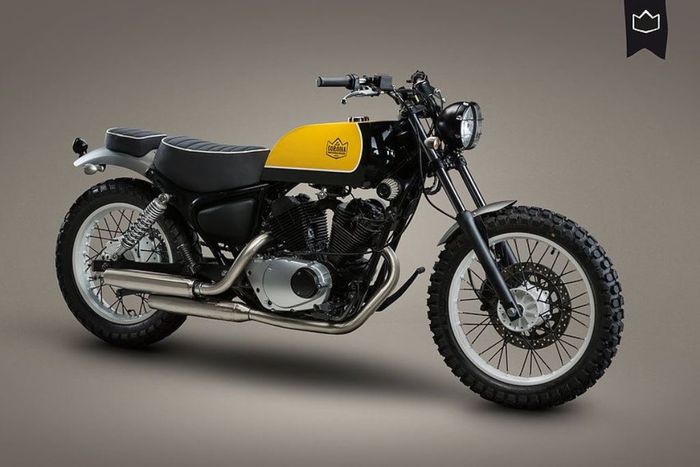 Yamaha Virago 125 custom scrambler besutan La Corona MC