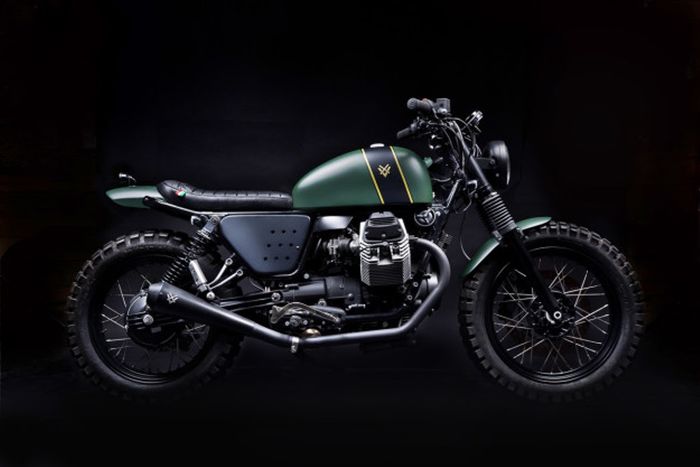 Moto Guzzi V7 &ldquo;Tractor 03&rdquo; scrambler besutan Venier Customs