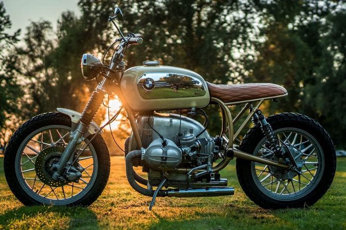 BMW R100 T custom scrambler dari National Custom Tech