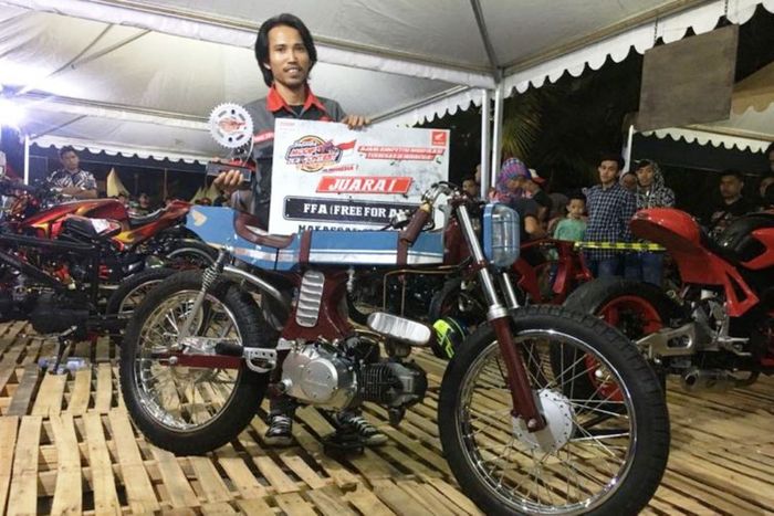 Andi Muhammad Iqbal, juara kategori FFA di HMC 2018 seri Makassar