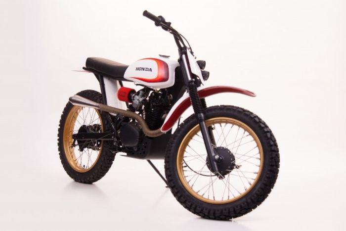 Honda CB125 custom street tracker besutan James Fawcett