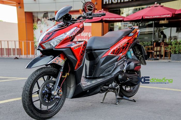 Honda Vario 125 modif simpel tapi pakai part serba mewah