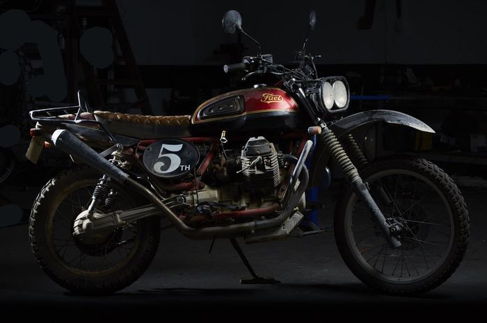 Moto Guzzi V65 TT custom desert racer dari Fuel Motorcyles