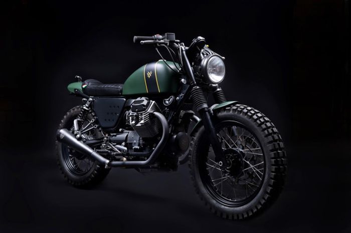 Moto Guzzi V7 &ldquo;Tractor 03&rdquo; scrambler besutan Venier Customs