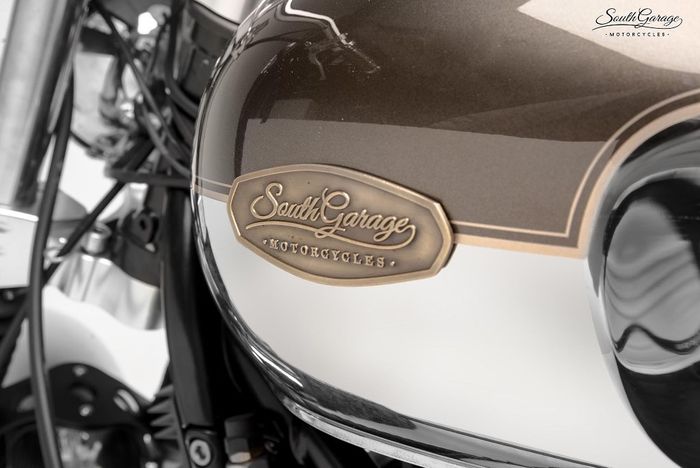 Triumph Bonneville kustom scrambler dari South Garage Co., dilansir oleh www.southgarage.com