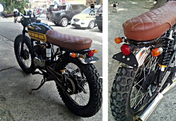 Yamaha RS100 custom street tracker besutan Tokwa Party Garage