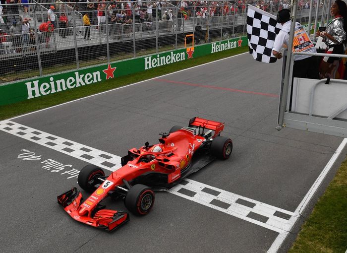 Hasil lomba GP F1 Kanada dihitung mundur dua lap sebelumnya, akibat bendera finish dikibarkan satu lap sebelum akhir lomba