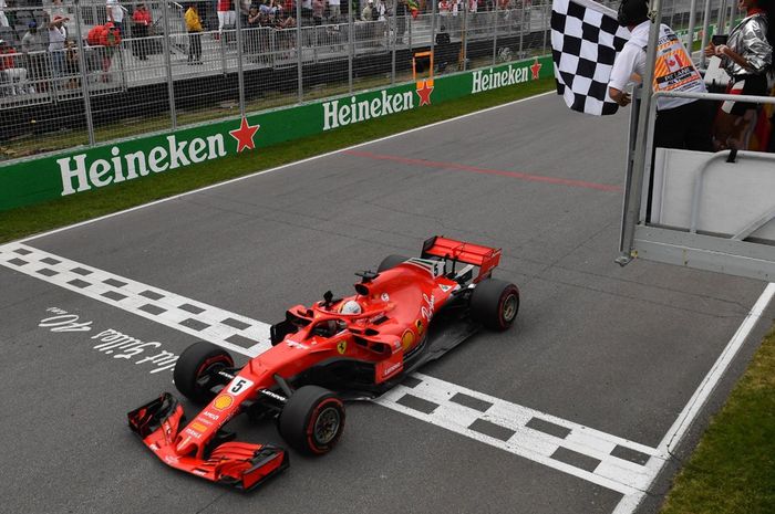 Sebastian Vettel yang berada paling depan sempat khawatir jika penonton di GP F1 Kanada masuk ke lintasan