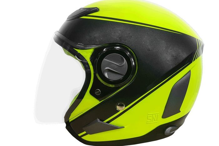 Ilustrasi helm open face