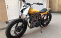 Si Kuning Mentereng Yamaha XS650 Custom Flat Tracker