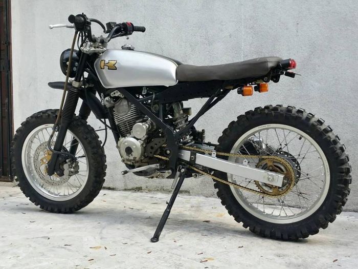 Kawasaki KLX150 custom scrambler dari D-I Motorcycles, dilansir oleh Bikebound.com