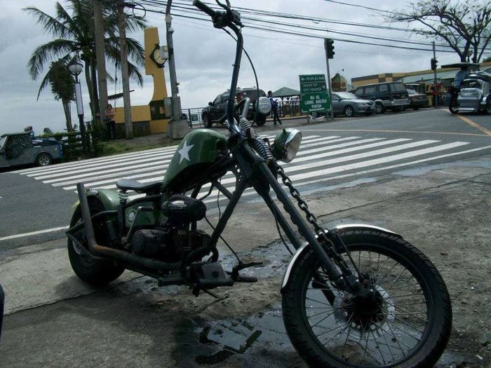 Yamaha Jupiter Z custom chopper besutan Rob Malapitan