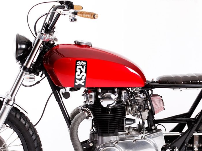 Yamaha XS650 custom street tracker milik Hugo Ramos