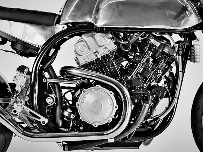 Aprilia RSV1000 R custom cafe racer dari Taimoshan Cycle Works