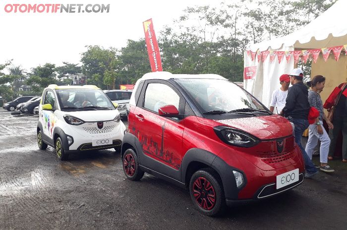 Wuling E100 saat dicoba konsumen di Semarang, Jawa Tengah