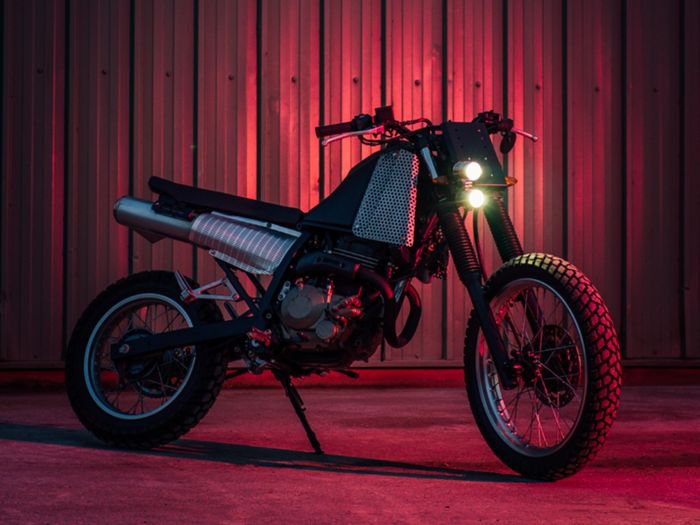 Honda NX250 custom street tracker milik Pierre-Andr&eacute; Dalcq, dilansir oleh Bikebound.com