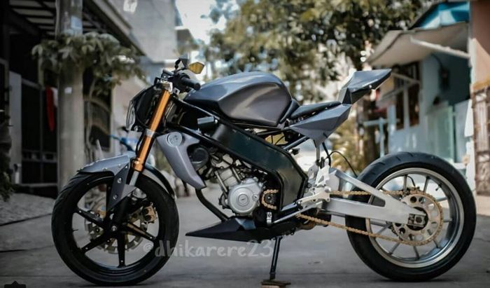 Tampak samping Yamaha V-Ixion Streetfighter