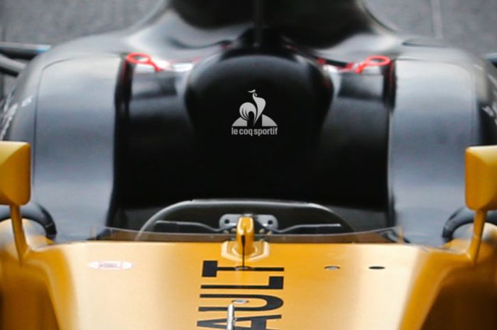 Logo Le Coq Sportif di mobil Renault Sport F1