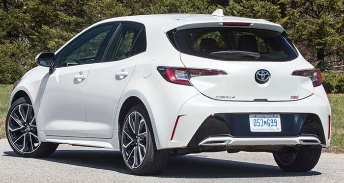 Desain buritan Toyota Corolla Hatchback