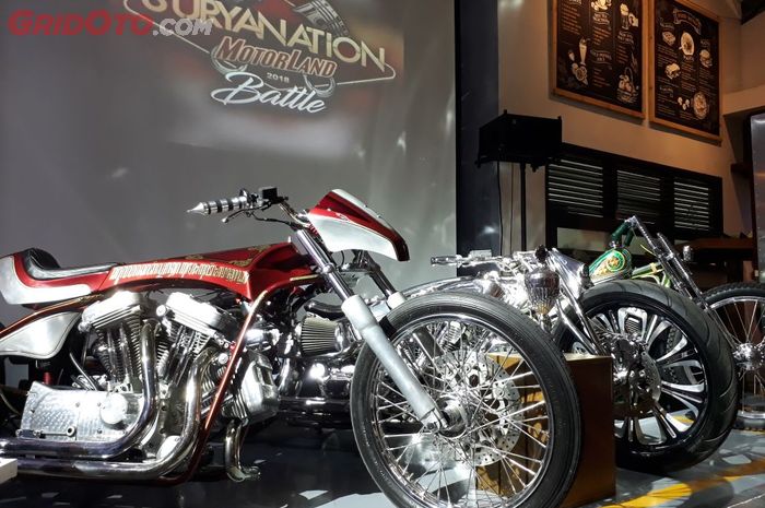 Harley-Davidson Sportster W Engine jebolan Suryanation Motorland 2017 sabet juara di Motor Bike Expo Italia