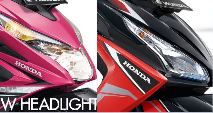Honda BeAT eSP menggunakan bohlam sementara All New Honda Vario eSP dibekali LED