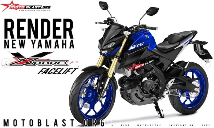 Renderan Yamaha Xabre facelift (MT-15)
