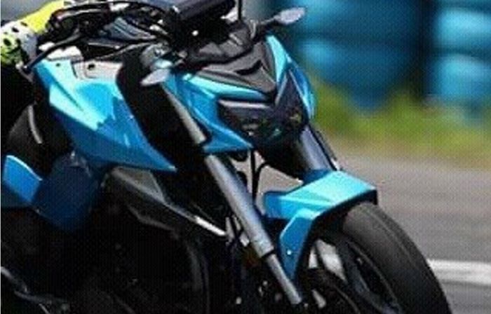 Sosok naked bike yang tertangkap kamera diduga sebagai produk Suzuki