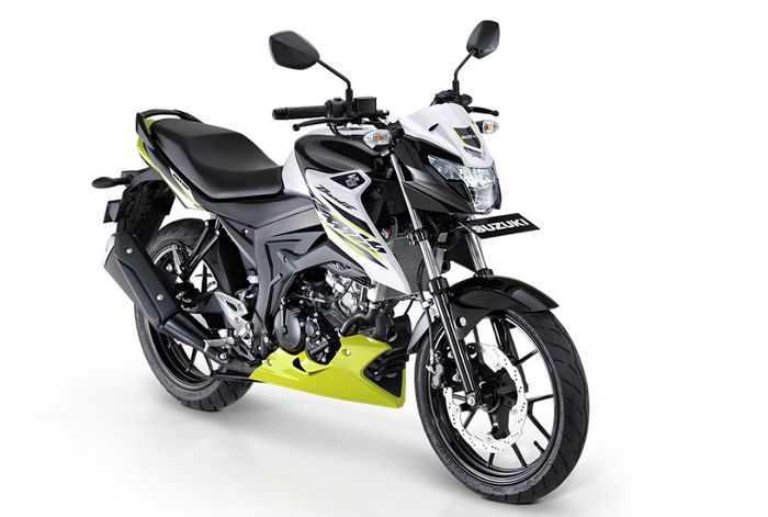 Suzuki GSX-150 Bandit dengan warna Brilliant White Aura Yellow