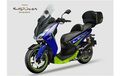 Biar Gak Minder Diajak Turing, Yamaha Lexi Pakai Boks dan Windshield Tinggi