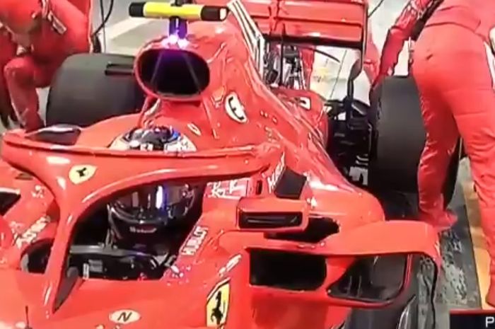 Kejadiaan nahas saat menimpa kru Ferrari saat F1 Bahrain