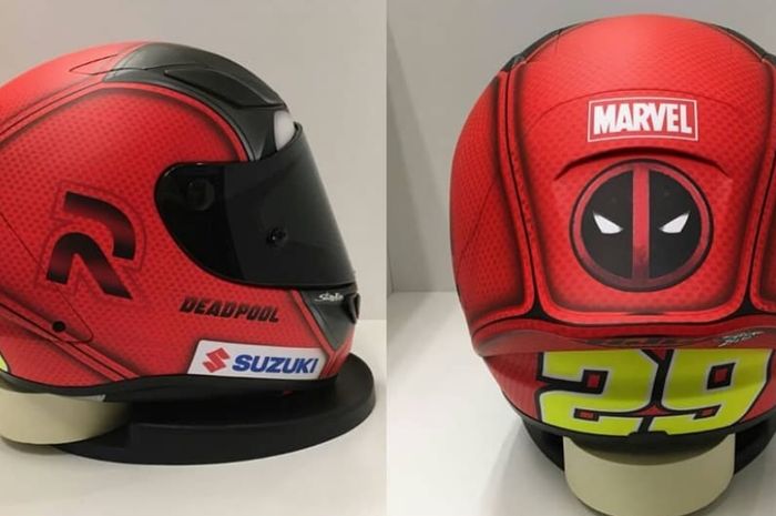 Helm baru Andrea Iannone bertemakan film Deadpool