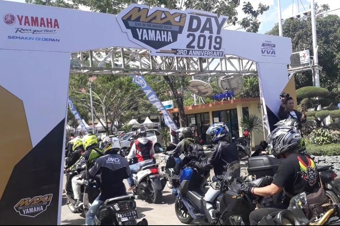 Peserta Maxi Yamaha Day 2019 menyerbu lokasi acara