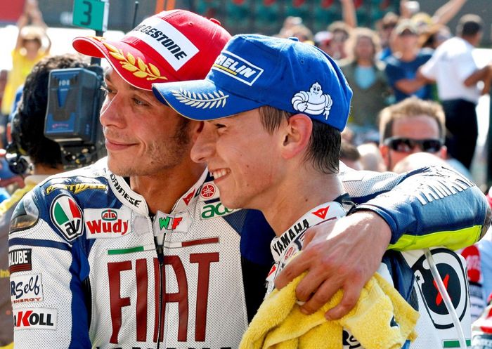 Valentino Rossi dan Jorge Lorenzo ketika di Yamaha, banyak kenangan manis dan pahit diantaranya