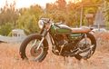 Yamaha RD350 Cafe Racer, Tampil Lebih Gagah Dengan Karakter Asli