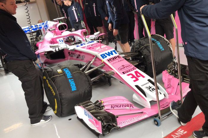 Mobil baru tim Sahara Force India untuk musim 2018