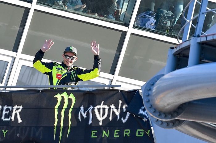 Valentino Rossi saat berada di acara Monza Rally Show