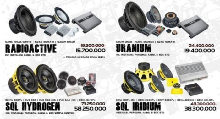 Opsi paket audio untuk kabin Avanza 2019