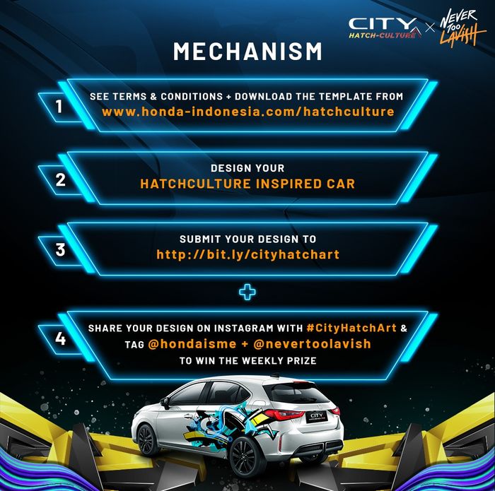 Cara Ikutan Lomba Desain Digital Honda City Hatchback RS