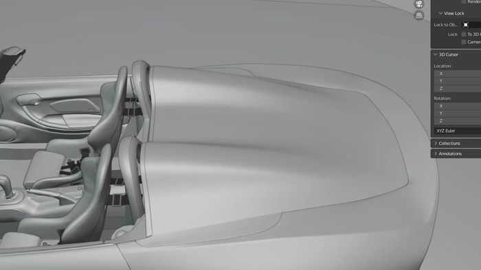 Proses render modifikasi Porsche Boxster lawas garapan Miles Works Automotive 