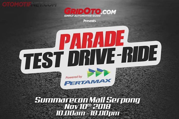 Parade Test Drive - Ride akan digelar di Mall Summarecon Serpong pada 10 November 2018