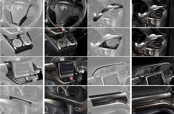 interior panel plug and play untuk Toyota Voxy