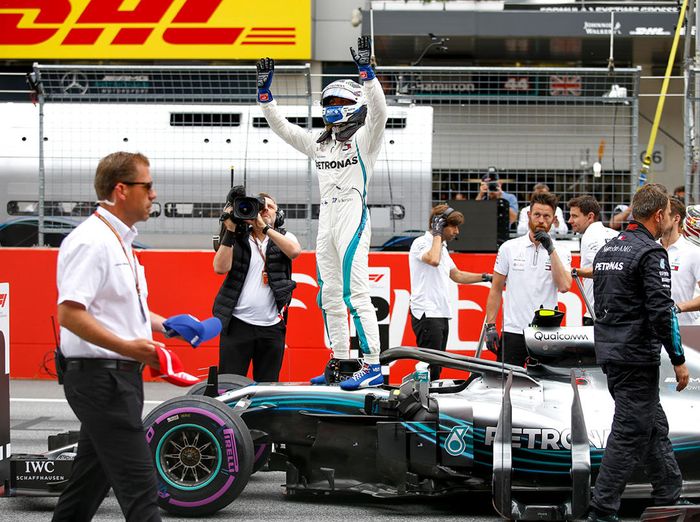 Valtteri Bottas raih pole position pertamanya musim 2018 pada kualifikasi GP F1 Austria di Red Bull Ring