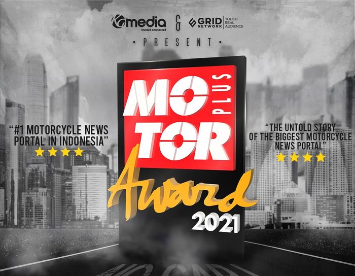 MOTOR Plus Award 2021 dipentas di Facebook Fanspage Tabloid MOTOR Plus pada hari Kamis, 30 September 2021 pukul 16.00 WIB.