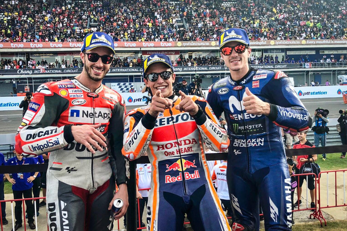 Peraih podium MotoGP Thailand 2018