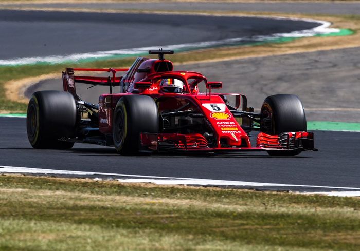 Sebastian Vettel menyebut mobil Ferrari sangat cepat pada sesi kualifikasi GP F1 Inggris